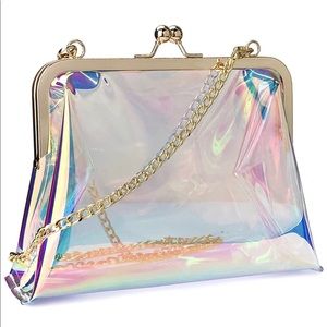 Transparent Crossbody Chain Women’s Clutch